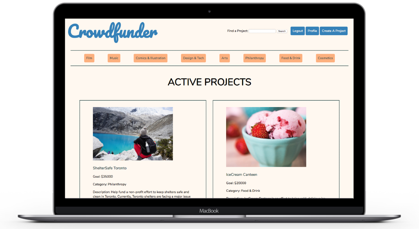 Crowdfunder example